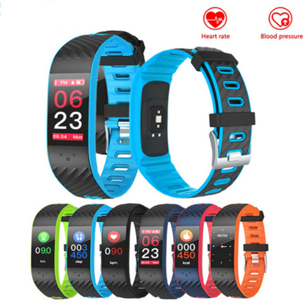 Colourful Touch Screen Smartband Heart Rate Blood Pressure Wristband better than Miband2 for Xiaomi Smart Bracelet Android IOS smart band P4