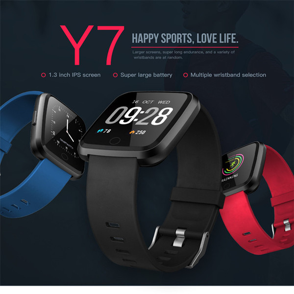 Y7 Smart Fitness Bracelet Mi band 3 ID115 Plus Blood Pressure Oxygen Sport Tracker Watch Heart Rate Monitor Wristband Pk Fitbit Versa Ionic