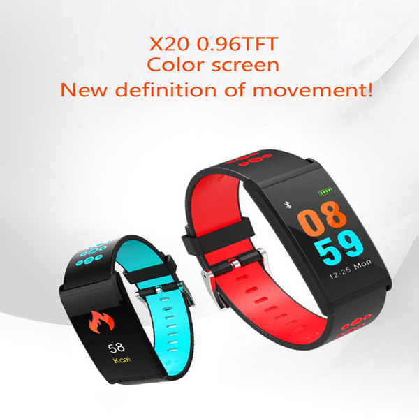 X20 Fitness Tracker Smart Watch Bracelet Blood Pressure Heart Rate Monitor Bluetooth Smart Wristband Sports Waterproof Smart Band