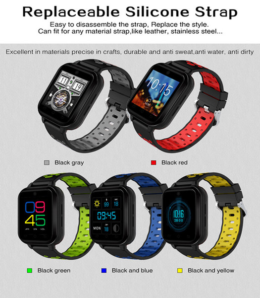 Finow Q1 Pro 4G smart watch Android 6.0 MTK6737 Quad Core 1GB/8GB SmartWatch Phone Heart Rate Sim Card Support Change Strap