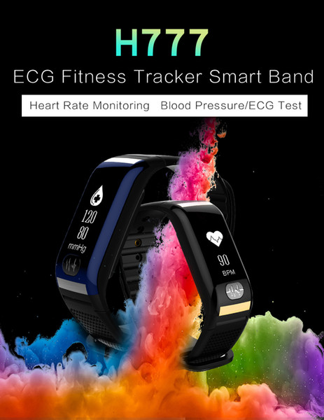 H777 smart Bracelet blood pressure ECG heart rate Bracelet Bluetooth monitoring step intelligent wearable equipment motion waterproof