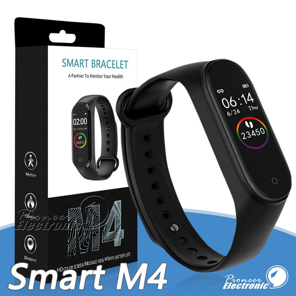 M4 Smart Band Fitness Tracker Watch Sport bracelet Heart Rate Smart Watch Fitbit 0.96 inch Smartband Monitor Health Wristband PK mi Band 4