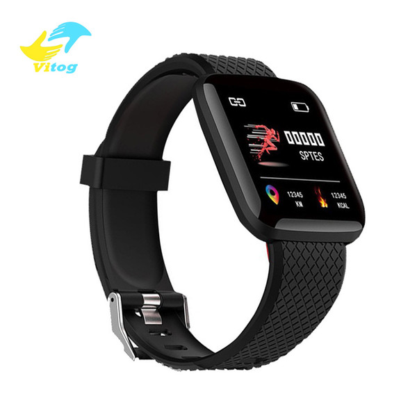 Vitog 116 Plus Smart Wristband Color Screen Sports Fitness Bracelet Smart Bracelet Blood Pressure Watches Pedometer Smart band Watch