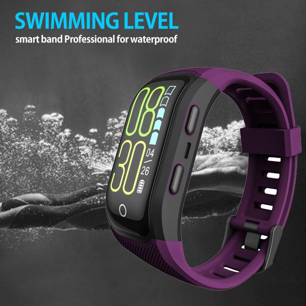 LICHIP L248 Swimming smart bracelet wrist band IP68 waterproof sport outdoor S908 S908S GPS heart rate arm count laps time running cycling