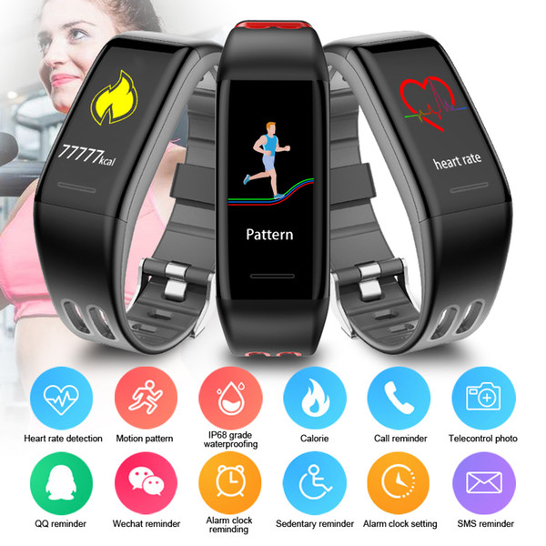 Latest T30 Smart bracelet heart rate pedometer IP68 waterproof fitness tracker support IOS 8.0 Android 4.4 PK Honor Band 3