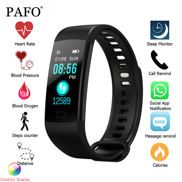 Smart Watch Sports Fitness Activity Heart Rate Tracker Blood Pressure wristband IP67 Waterproof band Pedometer for IOS Android