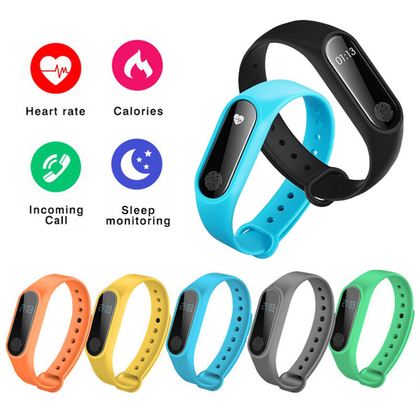 Smart Wristband M2 Smart Bracelet Band Heart Rate Monitor Pedometer Waterproof Bluetooth Men Women Smartband For iOS Android Phone