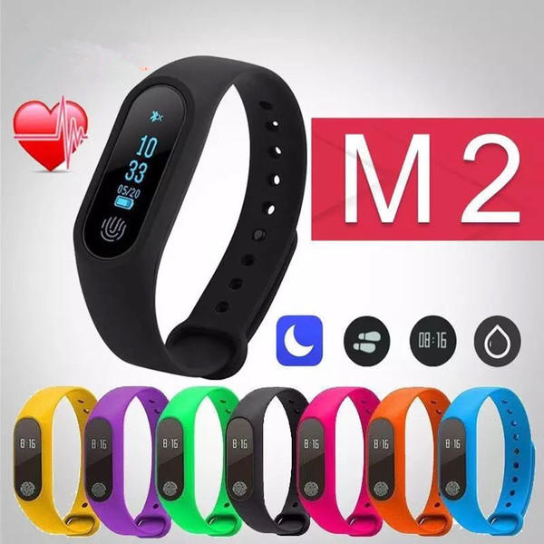 NEW Smart Band M2 Waterproof Band Heart Rate Monitor Bluetooth Smart Bracelet Sleep Fitness Tracker Pedometer Wristband