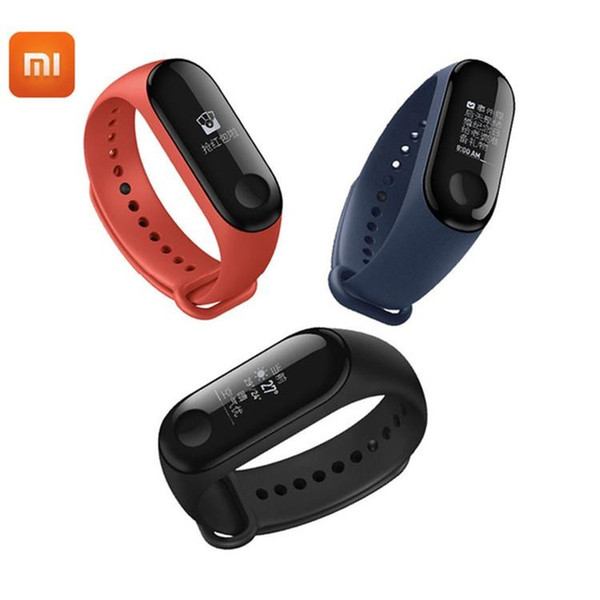 Original Xiaomi Mi Band 3 Smart Wristband Fitness Bracelet MiBand Band 3 Big Touch Screen OLED Message Heart Rate Time Smartband