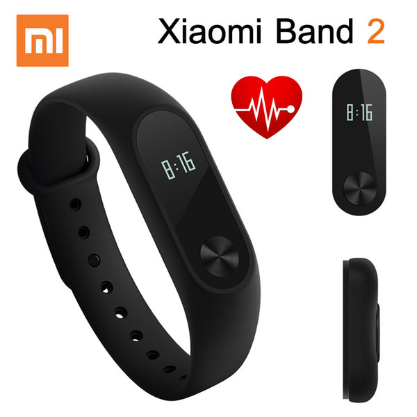 Original Xiaomi MiBand 2 Mi Band Smart Bracelet Fitness Wristband OLED Display Heart Rate Monitor IP67 Waterproof Touch Button