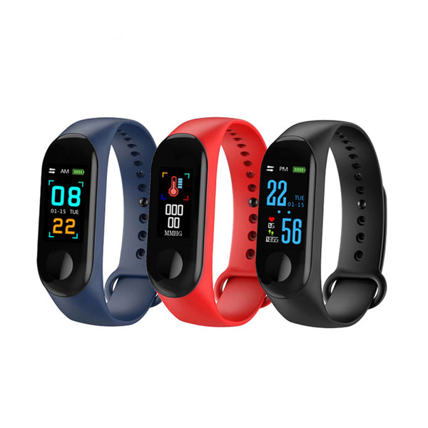 M3 smart Bracelet band Fitness Blood Pressure Outdoor IPS Screen Heart Rate Monitor ip65 Life Waterproof Smart Wristbands PK Mi Band 3