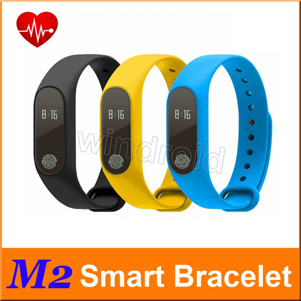 M2 Smart Bracelet Heart Rate Monitor bluetooth Smartband Health Fitness Tracker Smart Band Wristband for Android iOS Free shipping 10pcs