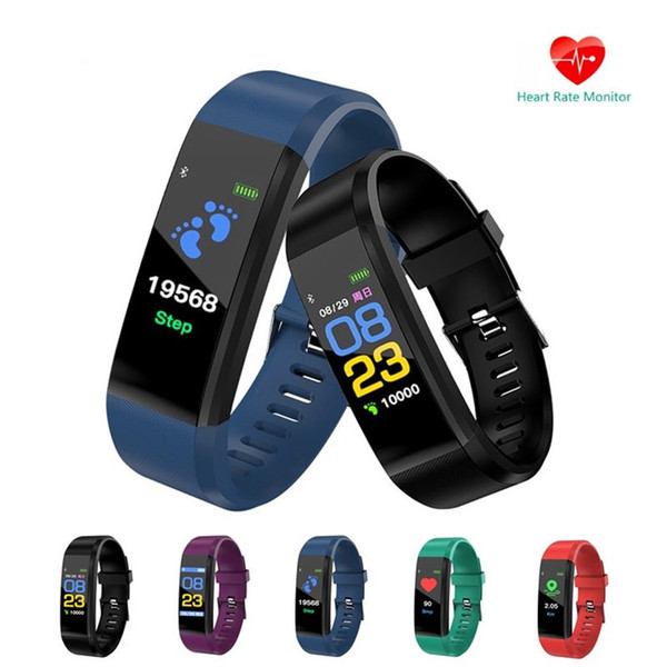 ID115 PLUS Heart Rate Smart Bracelet Bluetooth Smart Band 0.96