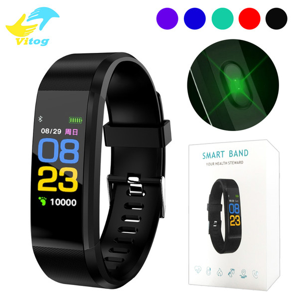 115 Plus Smart Wristband smart Bracelet Fitness Tracker 115plus Smart Band Heart Rate Activity band Sport SmartWatch