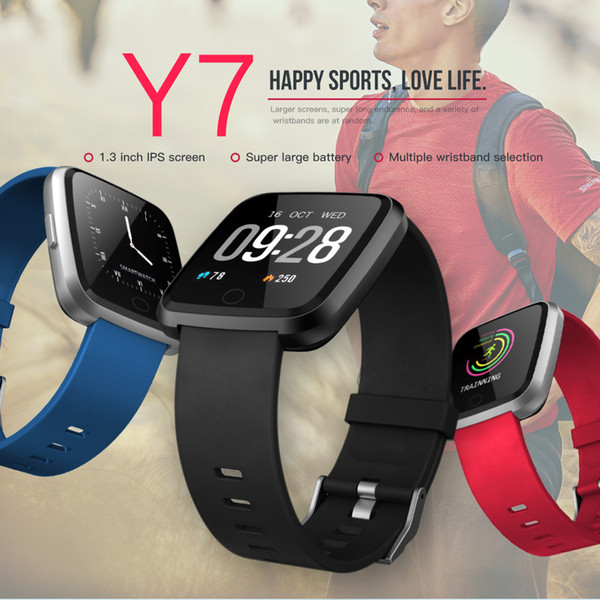 Y7 Smart Fitness Bracelet band 3 ID115 Plus Blood Pressure Oxygen Sport Tracker Watch Heart Rate Monitor Wristband Pk Fitbit Versa Ionic