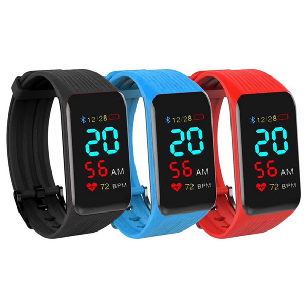 K1 plus Smart Band Fitness Bracelet Real Time Watch Heart Rate Monitor Waterproof Activity Tracker Smart Wristband