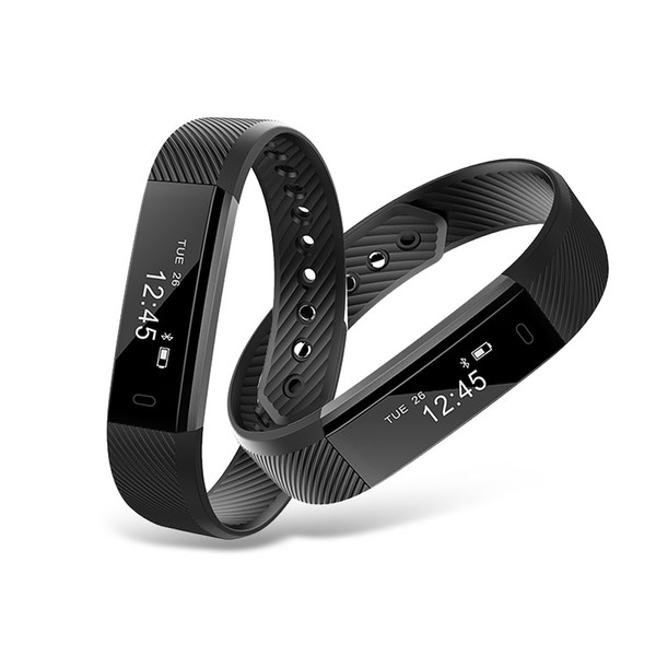 Fitbit ID115 Smart Bracelets Fitness Tracker Step Counter Activity Monitor Band Alarm Clock Smart Wristband for iphone Android phone