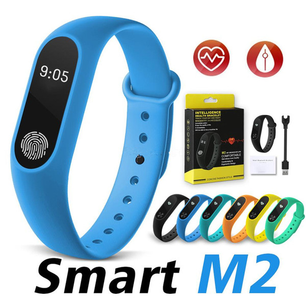 Fashion M2 Smart Watch Fitness Tracker Heart Rate Monitor Waterproof Activity Tracker Smart Bracelet Pedometer Call remind Health Wristband