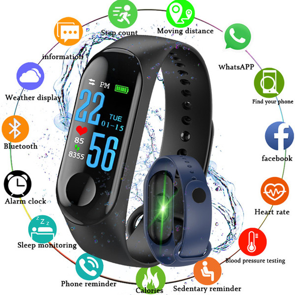 M3 Smart Band Bracelet Heart Rate Watch Activity Fitness Tracker pulseira Relógios reloj inteligente PK fitbit XIAOMI apple watch