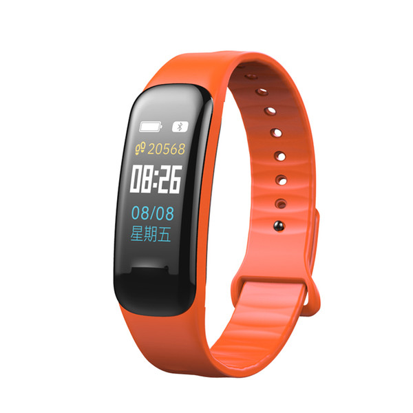 C18 Smart Bracelet Heart Rate Monitor Fitness Tracker Monitor Life Waterproof Sports Wristwatch for Android IOS PK Xiaomi Miband