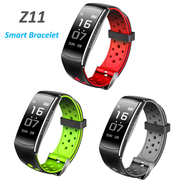 Z11 IP68 Waterproof Smartband Watch Blood Pressure Heart Rate Monitor Smart Bracelet Fitness Tracker Bluetooth Wristband Q8 updated