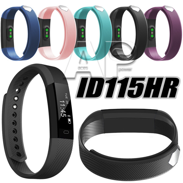 For Iphone X XS ID115 Smart Wristband Band Fitness Tracker Activity Monitor Smart Watch Touch Screen id115 For IOS Android Devices With Box