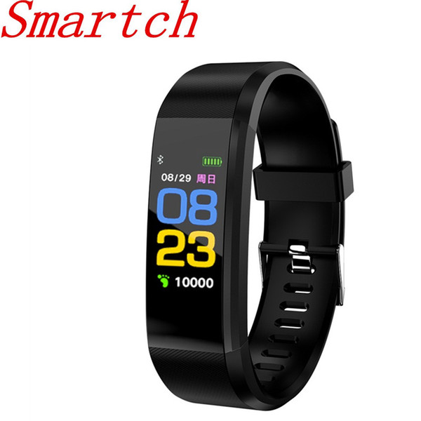 Smartch ID115HR Plus Smart band Bracelet Heart Rate Monitor Pedometer Fitness tracker Wristband