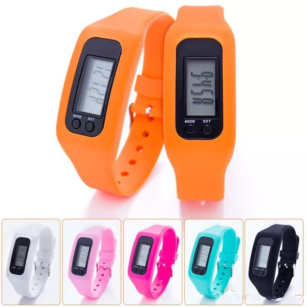 Digital LED Pedometer Smart Multi Watch silicone Run Step Walking Distance Calorie Counter Watch Electronic Bracelet Colorful Pedometers