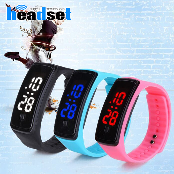 High Quality Unisex Waterproof LED Silicone Smart Band Digital watch Sports Wrist Watch For Men Women