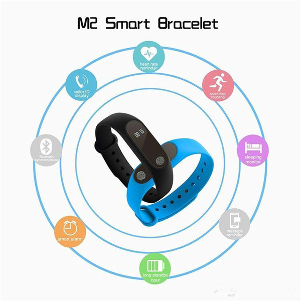 M2 Smart Bracelet smart watch Heart Rate Monitor bluetooth Smartband Health Fitness Smart Band for Android iOS activity tracker DHL