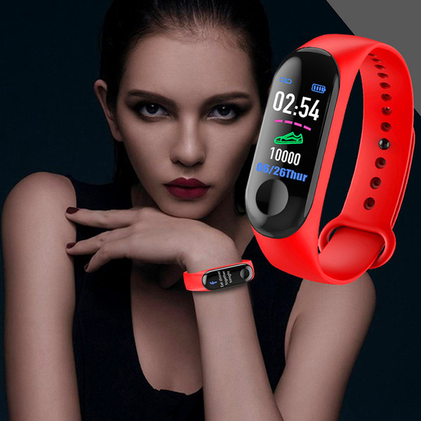 Hot Selling M3 Color Screen Smart Band Bracelet Watch Fitness Activity Tracker Sport Wristband For men women