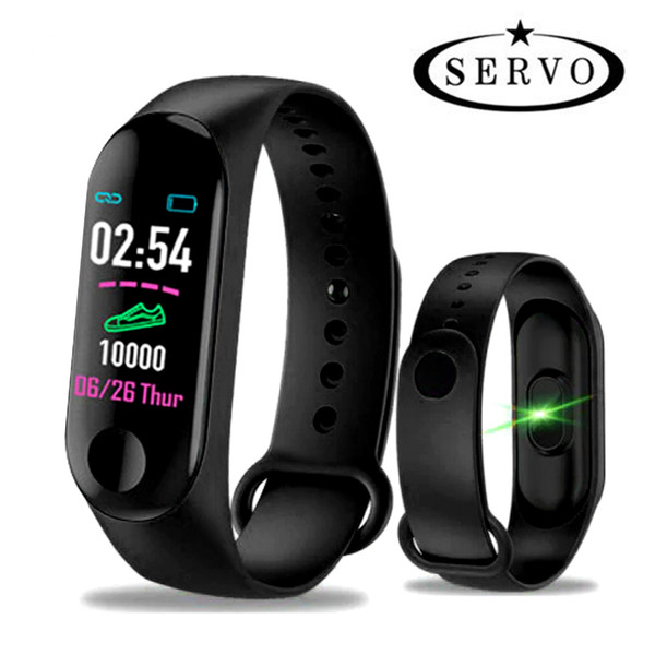 Servo M3 Bluetooth Smart Watch Band Heart Rate Blood Pressure Monitor Sports Tracker Bracelet Smart Wristband drop shipping