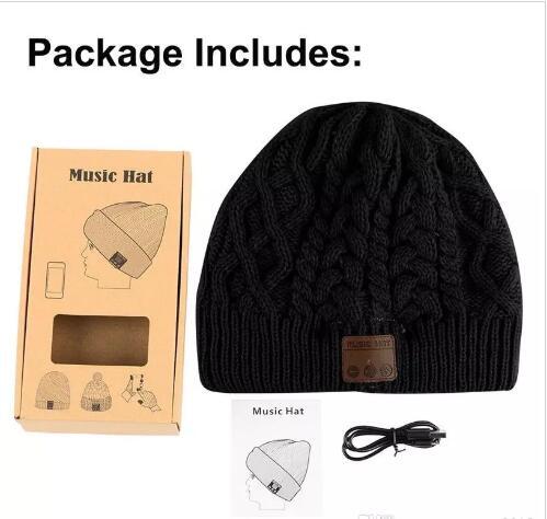 Warm Soft Beanie Wireless Bluetooth Hat Cap Headset Headphone Speaker Mic Stero Voice