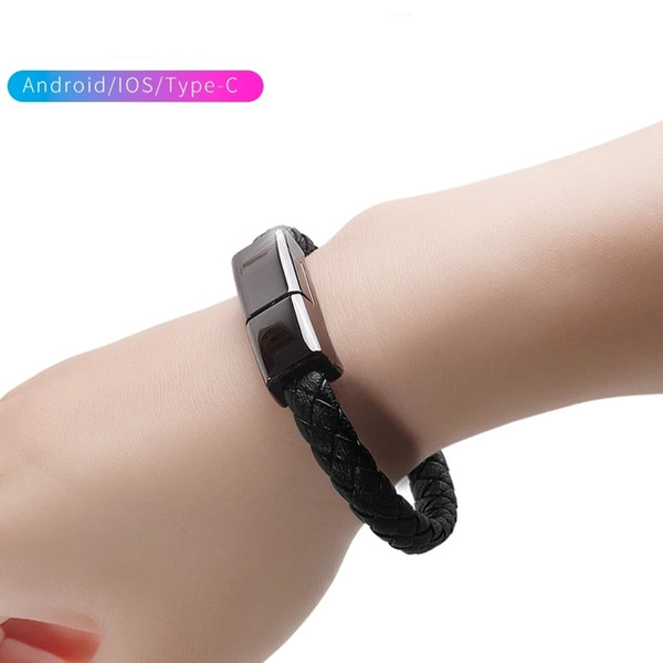 Creative Fast Charging Bracelet Bracelet Handring Portable Data Line Charging Line Apple iPhone 8 Apple 7 Short 6Plus Mobile Phone 5S Androi