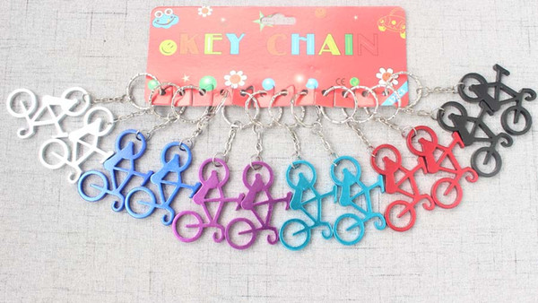 24 piece/lot Wedding Favor Gift and Giveaways Bicycle Metal Beer Bottle Opener Bike Keychain Key Ring for Guiest Assorted Colors