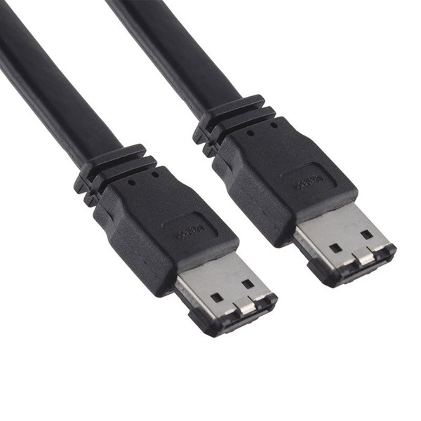 Wholesale- Black 1M 3FT eSATA to eSATA 7-Pin Shielded External Cable Cord #54521