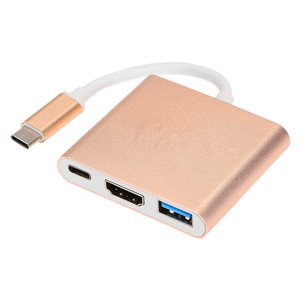 USB3.1 Type-C to 4K HDMI USB-C Digital AV Multi-port Adapter 4K OTG USB 3.0 HUB & Charger for Macbook 12