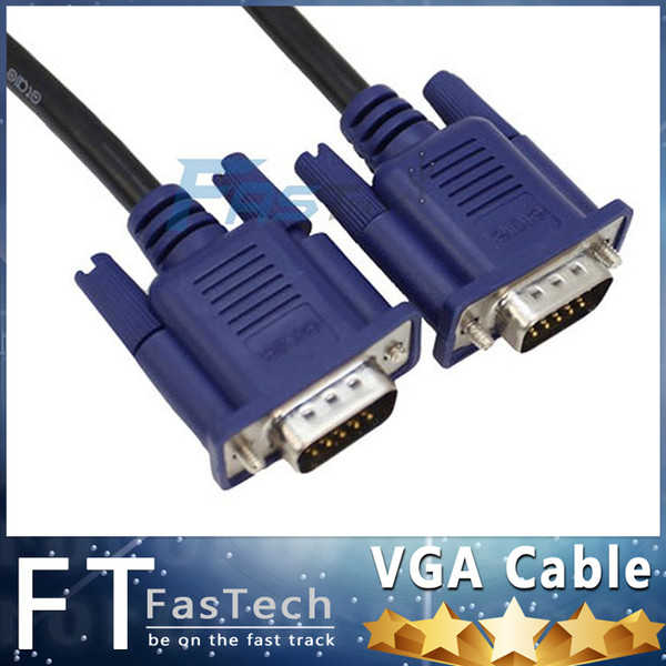 1.5M 5FT DVI 24+5 to VGA converter adapter cable VGA male to DVI male cable adapter SVGA VGA Monitor M/M Male To Male Extension Cable