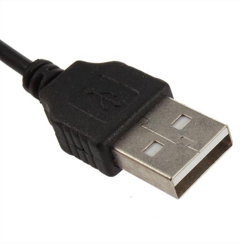 1pc Black USB 2.0 Male To Male M/M Extension Connector Adapter Cable Cord Wire Brand New