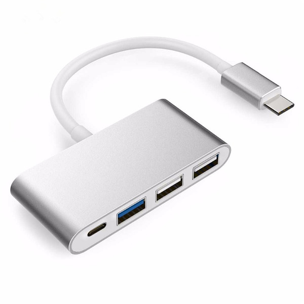 USB 3.1 Type C to USB 3.0 Hub Multiport Adapter Hub Converter Dock Dongle for MacBook Pro and more USB-C Devices