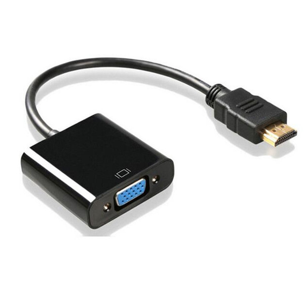 1080p HDMI to VGA Converter Audio & Video Cables DP Display Port Male to VGA Female Converter Adapter Cable