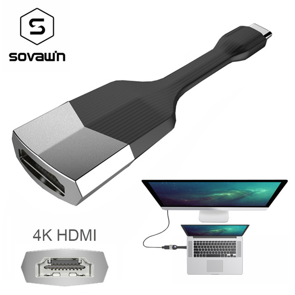 USB3.1 4K USB Type C To HDMI HD Cable Adapter Portable Mini Type C Converter High Speed For Macbook for PC for Samsung GALAXY S8