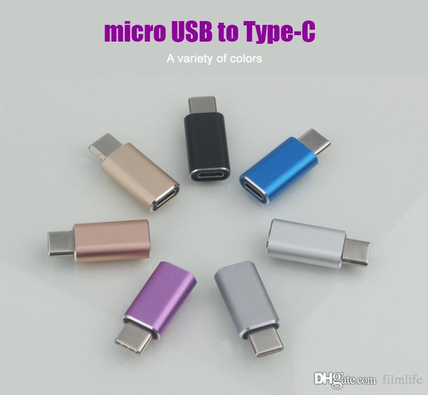 Micro USB to Type-C Male adapter Connector to USB OTG Data & Sync Charge Adapter high quality for Samsung Oneplus