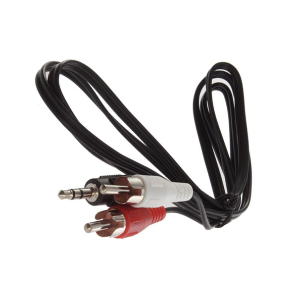 Mini 3.5mm Plug Jack to 2 RCA Male Music Stereo Audio Y adapter Adaptor Cable Kabel Cord AUX for Mp3 Pod Phone TV Sound Speakers