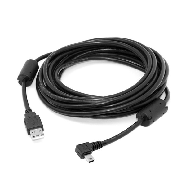 5m Left & Right angled MINI USB to USB2.0 Male charging & data cable for GPS MP3 MP4 Camera