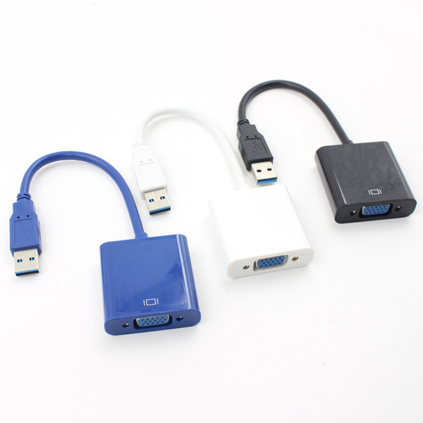 USB 3.0 to VGA Multi-display Video Graphic Converter Adapter Cable External USB3.0 Cable For Windows 7 / 8