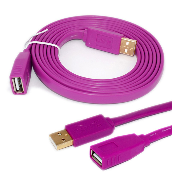 USB 2.0 Extension Cable 2M Type A Male to A Female Extender Cables Free Shipping