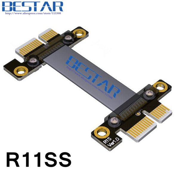 pci-e 1x to 1x male to male pcie x1 riser adapter Extension Cable Extender cord PCIe3.0 8Gbps EMI Shielding Customized