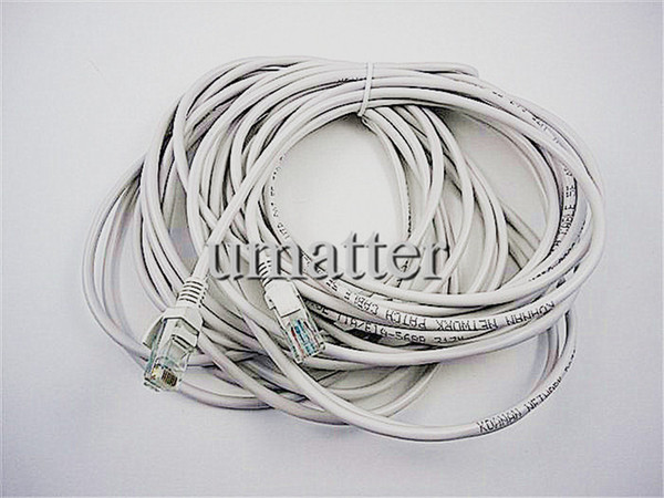 5M / 10MCAT 5 RJ45 Ethernet Network Cable Patch Cable White Cable 50pcs/lot