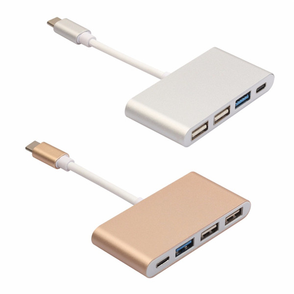 USB 3.1 Type C to USB 3.0 Hub Multiport Adapter Hub Converter Dock Dongle for MacBook Pro and more USB-C Devices